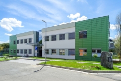 Odvetraná fasáda v Šumperku, pavilón R.