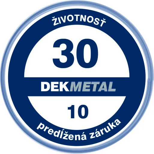 Prevetrávané fasády DEKMETAL - Záruky